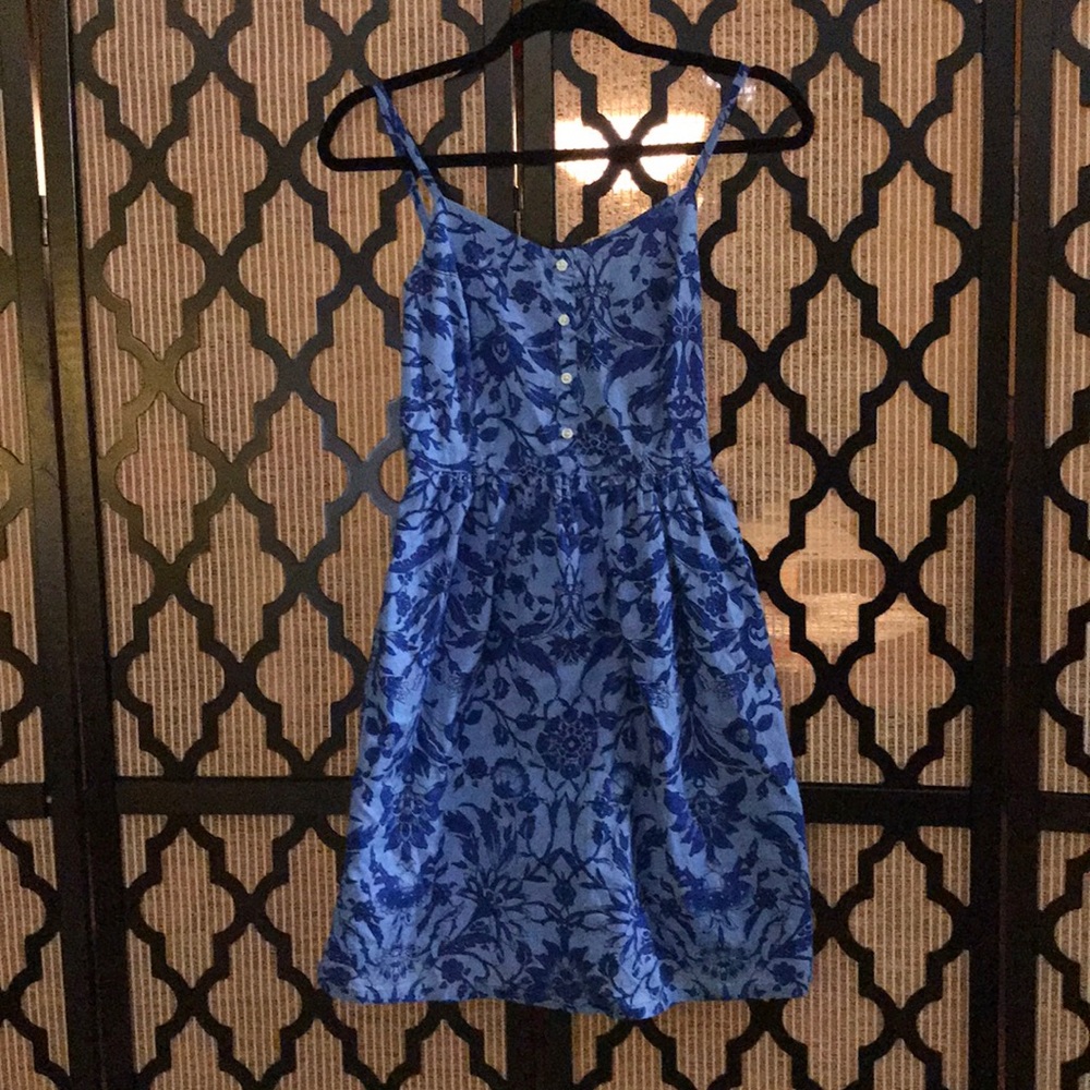 Blue Floral Dress